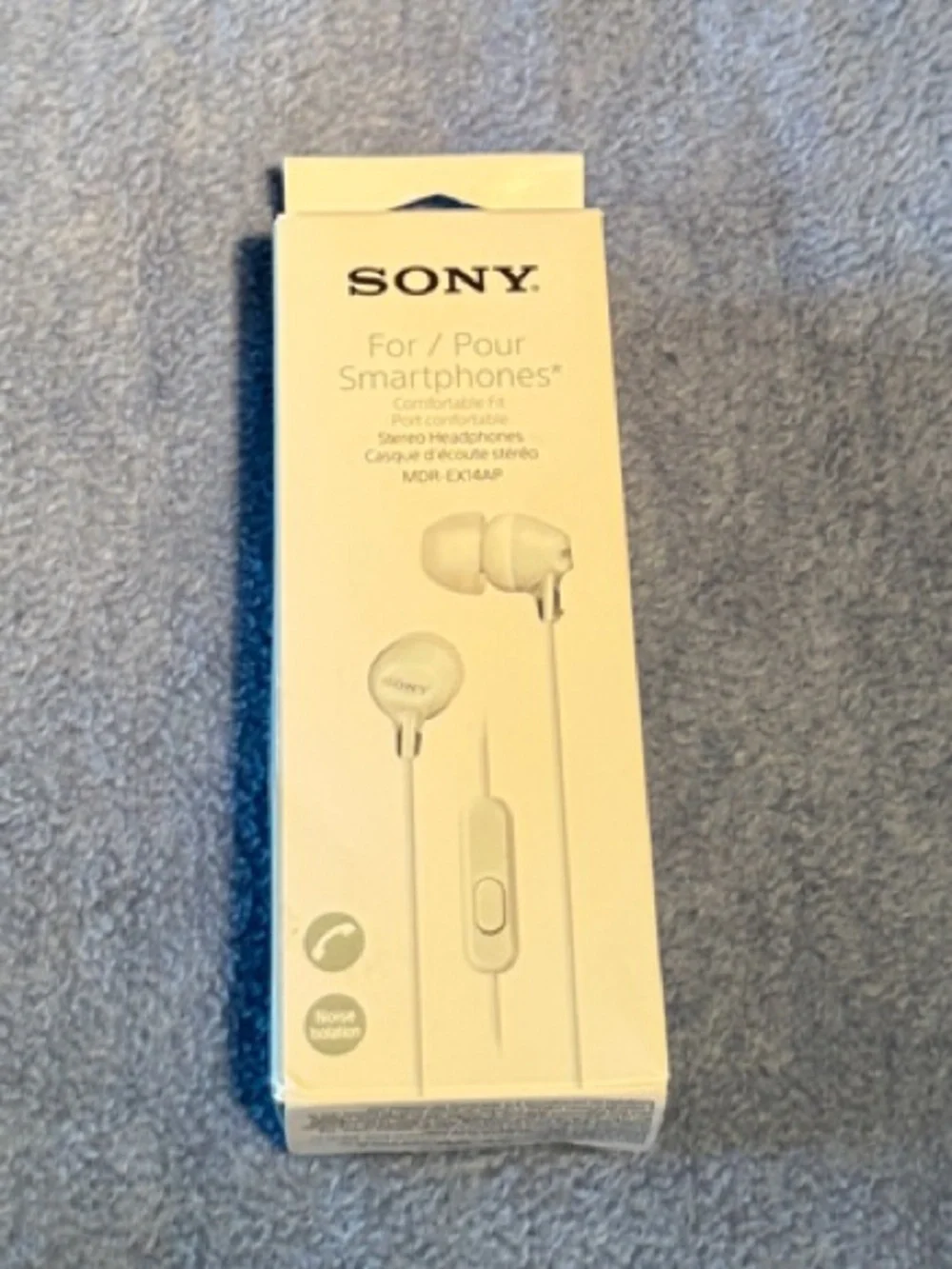 Sony White In-Ear Headphones with Inline Remote